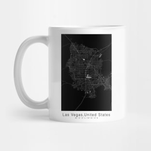 las vegas map print poster tshirt Mug